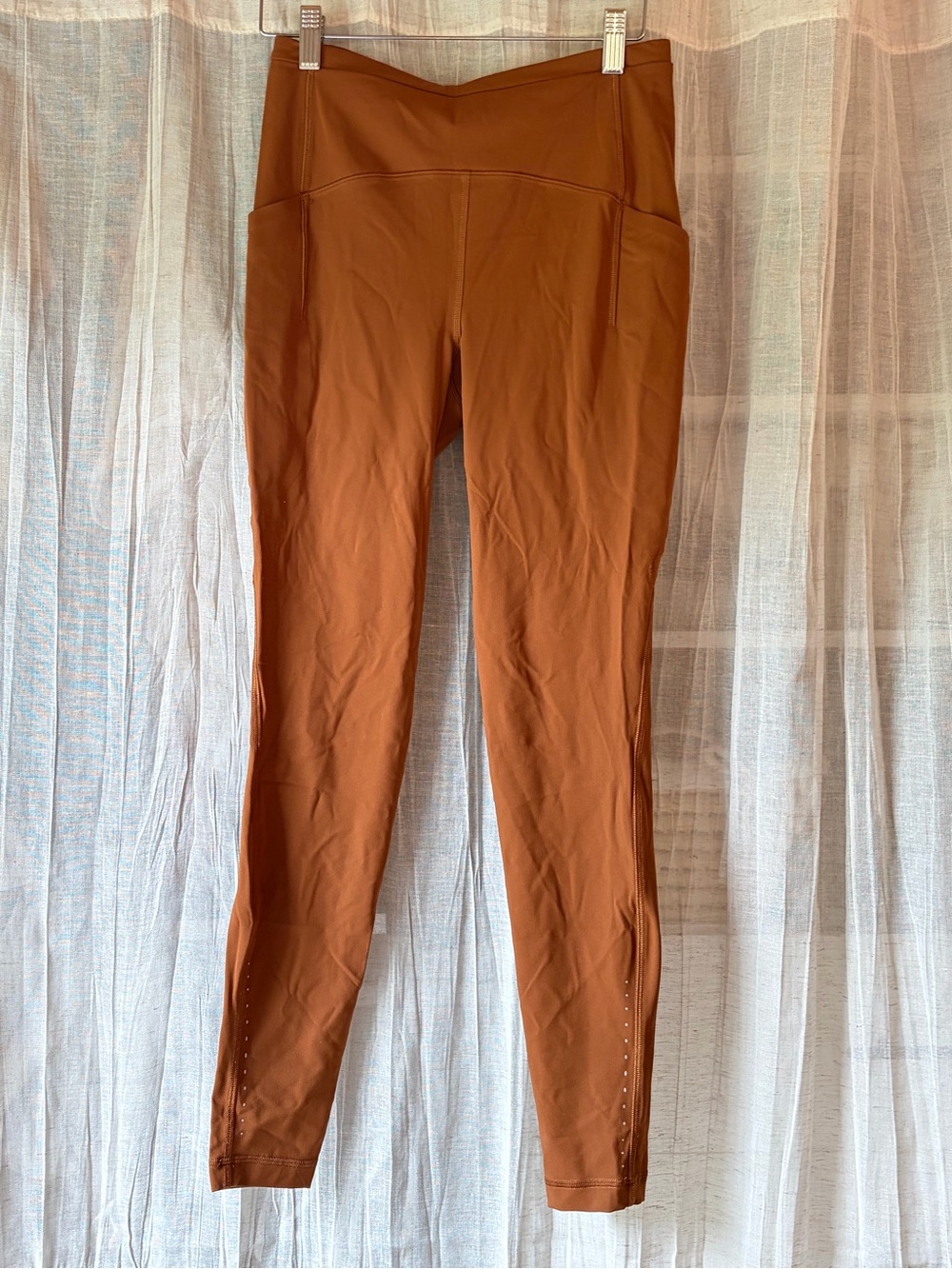 Lululemon Fast & Free High Rise Leggings Copper Brown Size 6